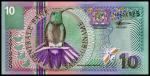 Банкнота иностранная 2000  Суринам, 10 гульденов 