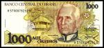 Банкнота иностранная 1990  Бразилия, 1000 крузейро