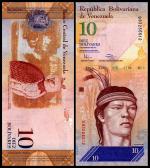 Банкнота иностранная 2011  Венесуэла, 10 боливар