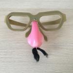 Карнавальная маска   очки с носом и черными усами, ВТО Москва, ц.25к.