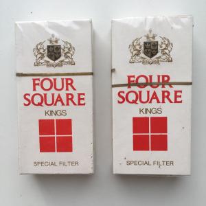 Пустая пачка от сигарет   Four Square, Индия времен СССР, для коллекции