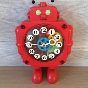 Заводная игрушка СССР 1986  Робот часы, в отличном состоянии, рабочий