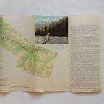 Буклет - карта - схема 1974  К озеру Рица и Черному морю