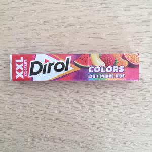 Жевательная резинка 2021  Dirol XXL Colors ассорти фруктовых вкусов