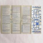 Буклет - карта - схема 1968  Прага