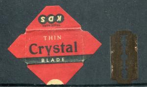 Лезвие для бритвы времен СССР   thin Crystal blade, Чехословакия, новая