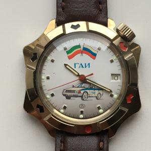 Наручные мужские часы 1994  ГАИ, Восток, не на ходу, упаковка, инструкция