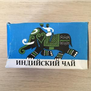 Чай черный СССР  Ч Ф Рязань байховый, мелкий, ГОСТ 1938-73, со слоном