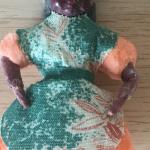 Ватная елочная игрушка   Негритянка, Кухарка, Служанка, лицо-канифоль, 10 см.