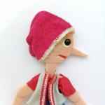 Кукла на шарнирах СССР   Буратино, полиэтилен, 16 см