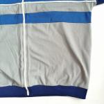 Жилет спортивный СССР   безрукавка, сине-серый с белой полосой, 13 фото