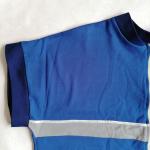 Жилет спортивный СССР   безрукавка, сине-серый с белой полосой, 13 фото