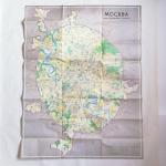 Буклет - карта - схема 1989  Москва схема пассажирского транспорта
