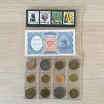 Набор монет    Египта, 22 монеты, 2 банкноты, 14 марок