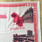 Головной платок СССР 1967  50-лет Октябрьской Революции, ВОСР, 78х78см
