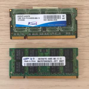 Оперативная память   для ноутбука DDR2 2GB и 1GB PC2-6400S-666-12, цена за обе