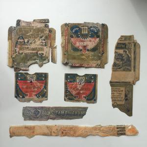 Дореволюционные папиросы   Шикарньiя, Тары-Баты, Акцизные марки, цена за все