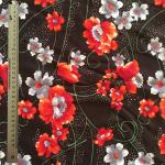 Отрез ткани СССР   цветочный узор, 295 см. на 95 см, цена за всю ткань
