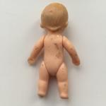 Кукла   резиновая 7 см. предположительно 1960-ы