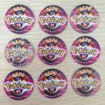 Кепсы, фишки из 90-ых   Pokemon, Покемон, 9 шт, цена за все