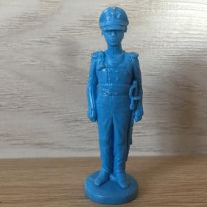 Игрушка солдатик СССР   гусар, офицер, синий