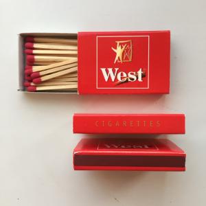 Спички сувенирные   Реклама сигарет, WEST