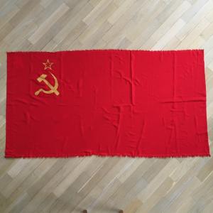 Флаг СССР   82х154 см, новый с хранения, с биркой, идеальное сосояние
