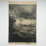 Дореволюционная иллюстрация 1898  из журнала Нива, После бури