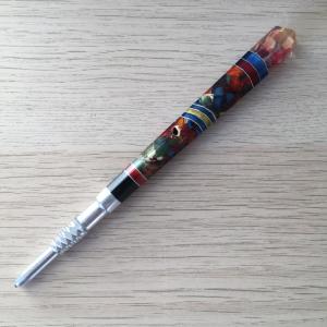 Ручка шариковая СССР   цветной пластик, зона, кич, 14 см.