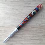 Ручка шариковая СССР   цветной пластик, зона, кич, 14 см.