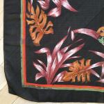 Головной платок СССР   Попугаи, цветочный принт, шифон , 79х79 см, RONAK
