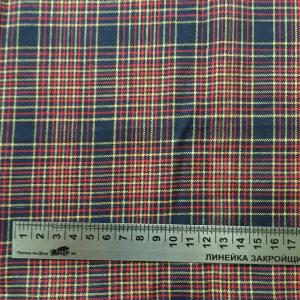 Отрез ткани СССР   шотландка, 192х55 см., цена за всю ткань