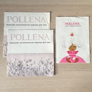 Буклет СССР   Польской косметики POLLENA, 3 шт. цена за все