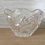 Конфетница СССР   ваза, вазочка, прессованое стекло, 12,5х8 см