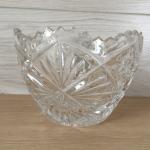 Конфетница СССР   ваза, вазочка, прессованное стекло, 15х10,5 см