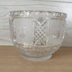 Конфетница СССР   ваза, вазочка, прессованное стекло, 13х10 см