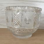 Конфетница СССР   ваза, вазочка, прессованное стекло, 13х10 см