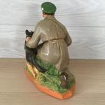 Гипсовая статуэтка СССР 1950  Пограничник с овчаркой, гипс, кунгур