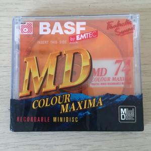 Перезаписываемый диск  BASF recordable minidisk, BASF, MD 74 colour maxima
