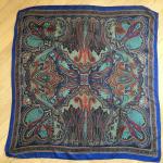 Головной платок   шелковый, Индия, pure silk 96х96 см, 15 грамм