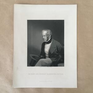 Европейская гравюра 19 века 1870  Политик Генри Джон Темпл Пальмерстон, Viscount Palmerston
