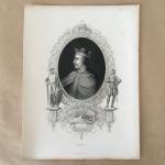 Европейская гравюра 19 века   Король Англии Генрих I, Боклерк, Henry I