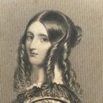 Европейская гравюра 19 века 1843  Придворная дама Элизабет Вильерс, The Lady Elizabeth