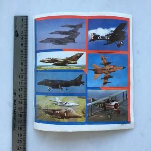 Наклейка из 90-ых   военные самолеты, набор наклеек, истребители