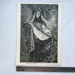 Дореволюционная иллюстрация   из журнала Нива, Чудо розъ святой Елизаветы