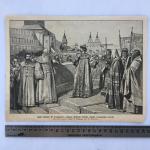 Дореволюционная иллюстрация   из журнала Нива, Царь Иоанн IV открывает первый Земской со