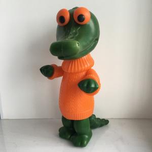 Кукла СССР   Крокодил Гена, полиэтилен, дутыш, дутик, 36 см, клеймо