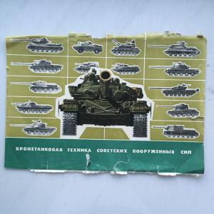 Плакаты СССР 1986  Бронетанковая техника советских вооруженных сил, 32 шт.