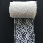 Винтажное кружево СССР   на сетке, плетение, вязаное, ажурное, 720 см, цена за отре