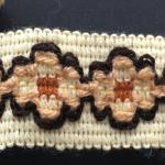 Винтажное кружево СССР   тесьма, плетение, вязаное, ажурное, 86 см, цена за отрез